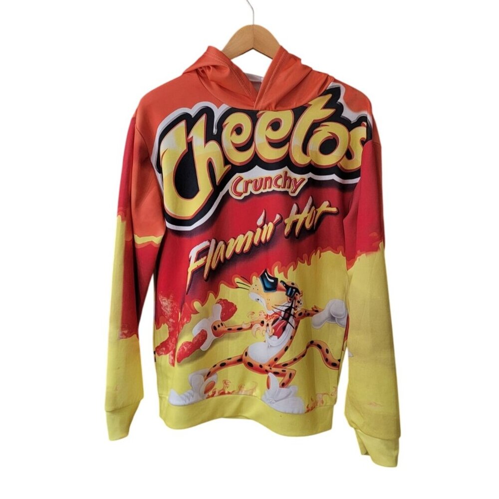 Cheetos Flamin’ Hot Chester Cheetah Graphic Hoodie – Size M – Read Description - Picture 1 of 8